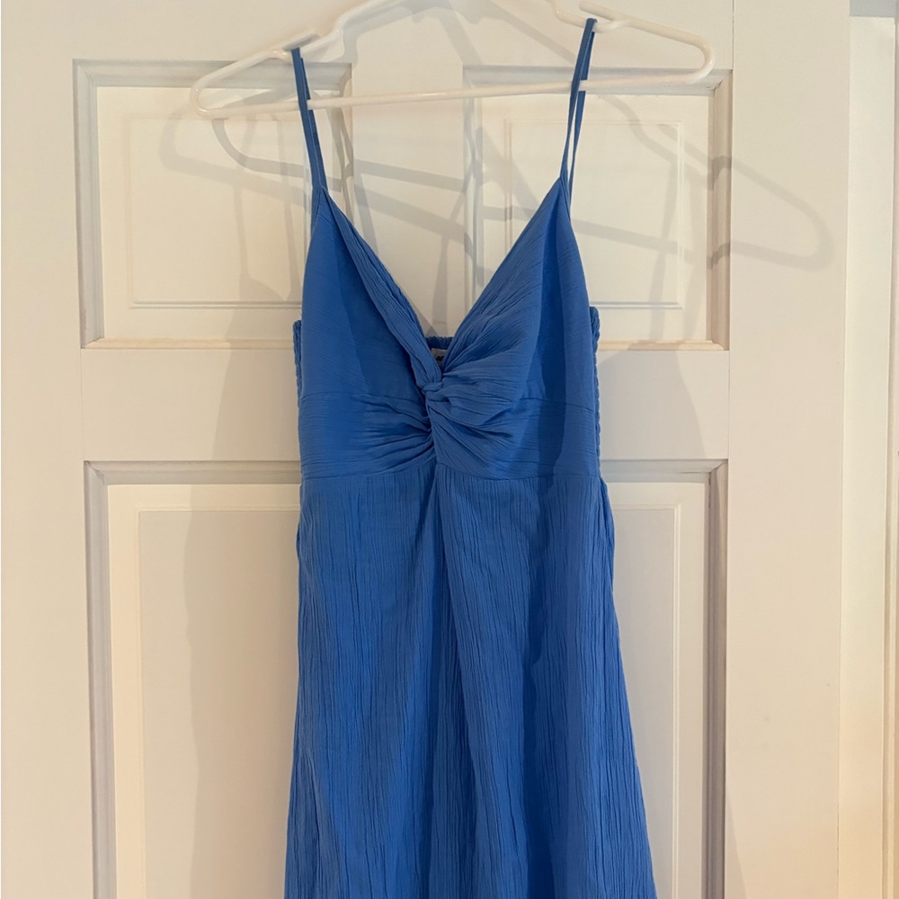 Aerie twist front midi dress XS